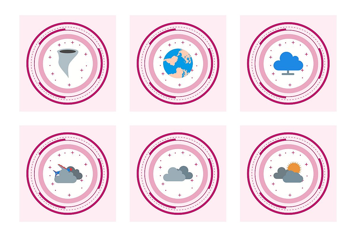 Set Of Weather And Season Icons example image 1