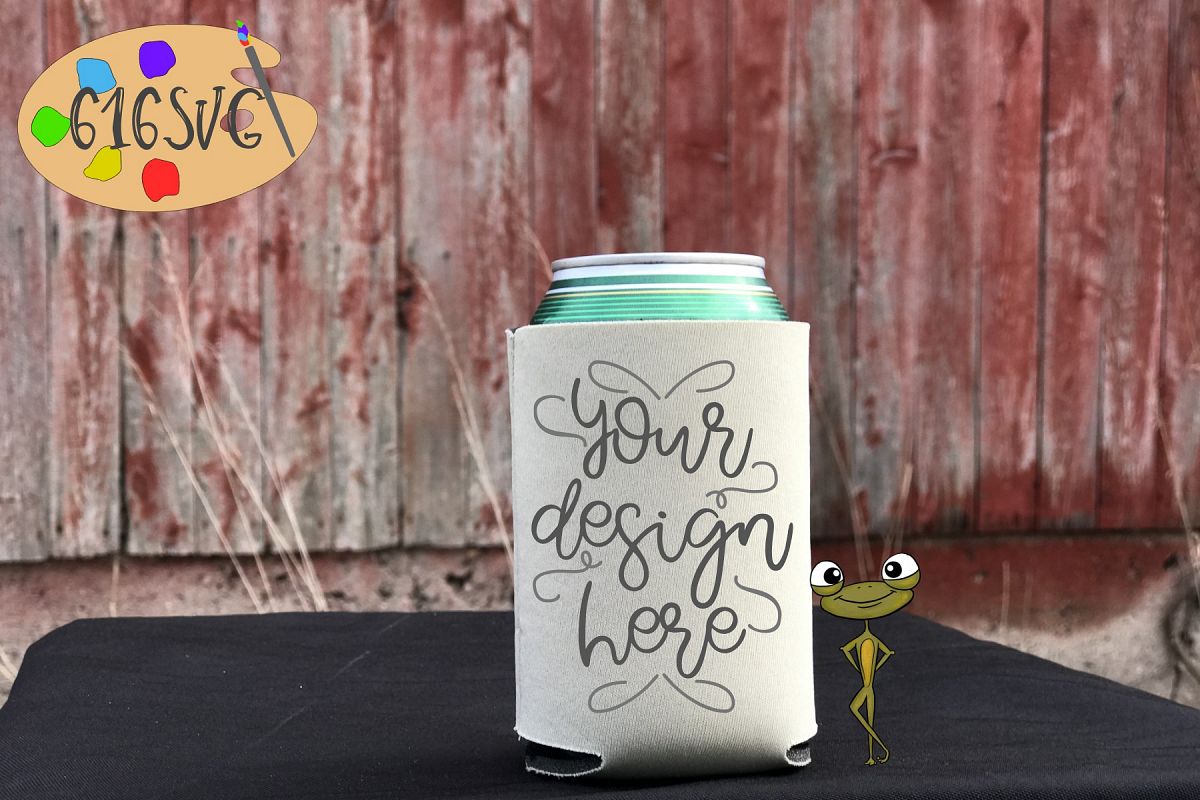 Champagne Can Cooler Mockup example image 1