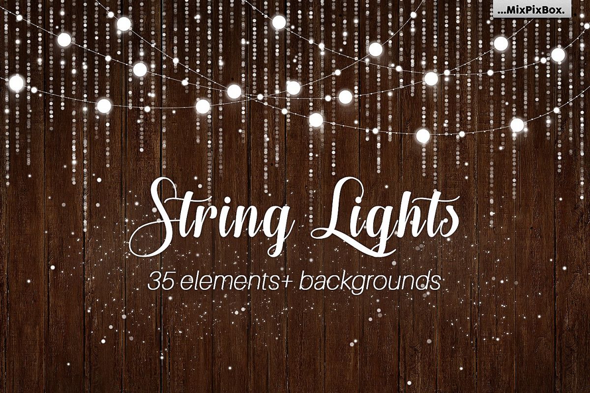 String Lights v3 clipartbackgrounds example image 1