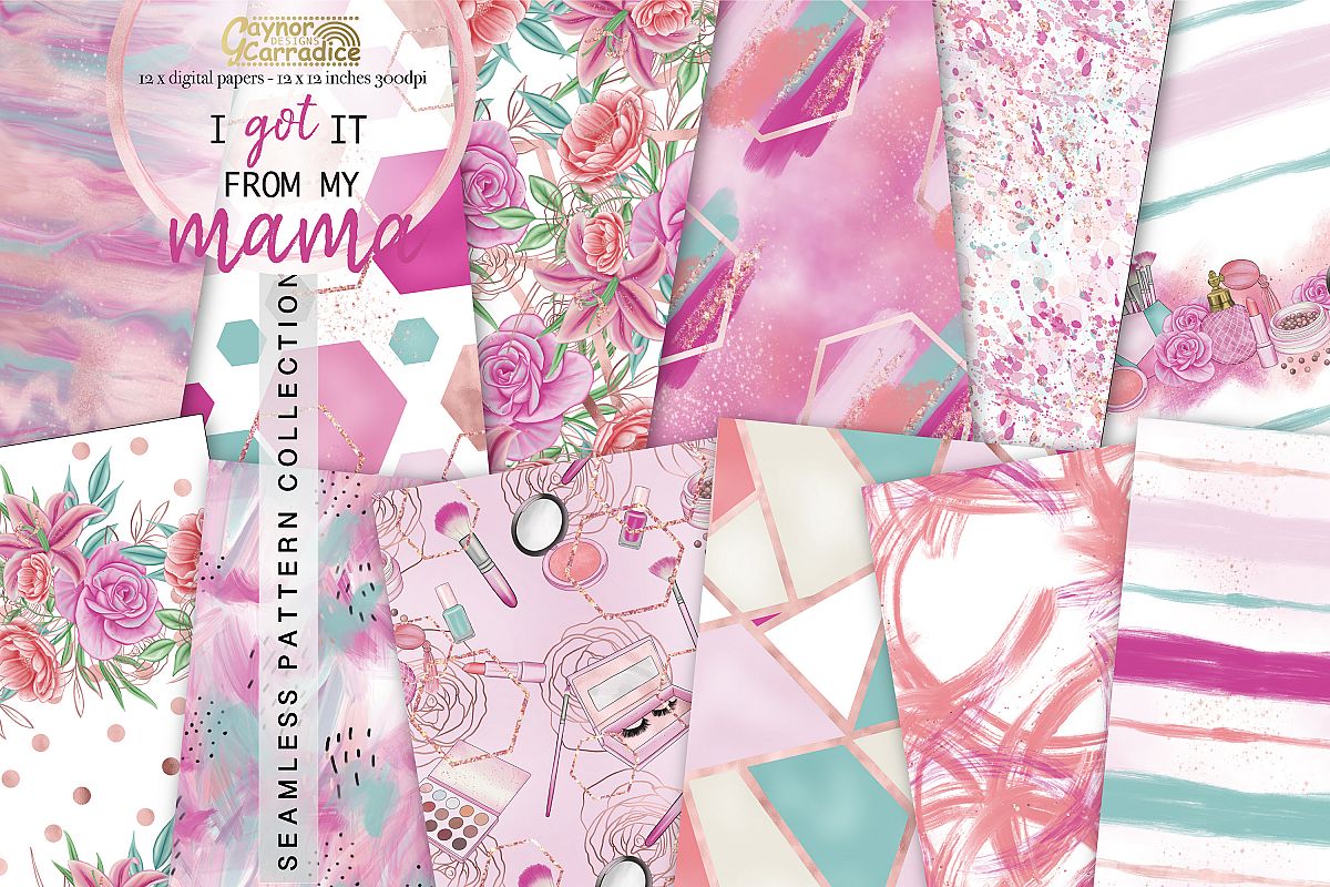 I got it from my mama - cosmetic Seamless Pattern collection example image 1