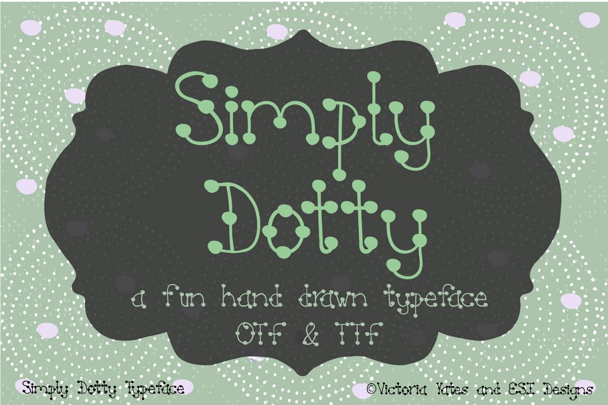 Free Simply Dotty Script Fonts