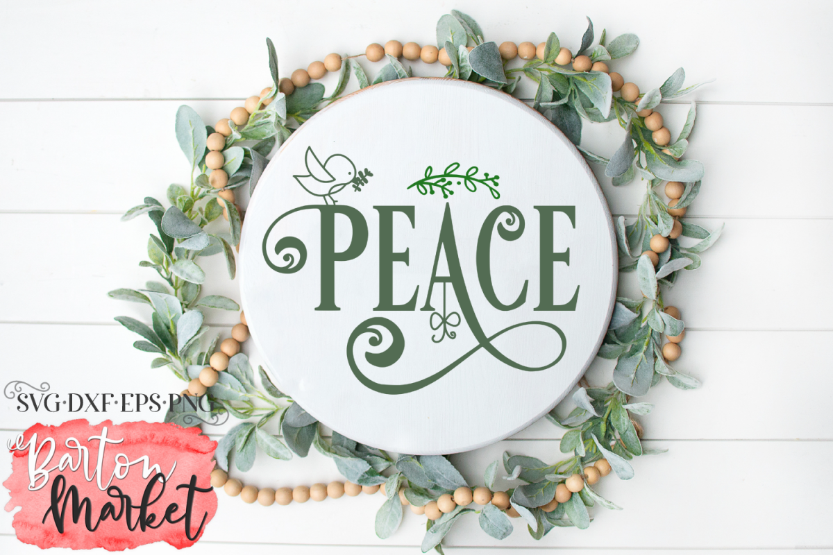 Peace SVG DXF EPS PNG example image 1