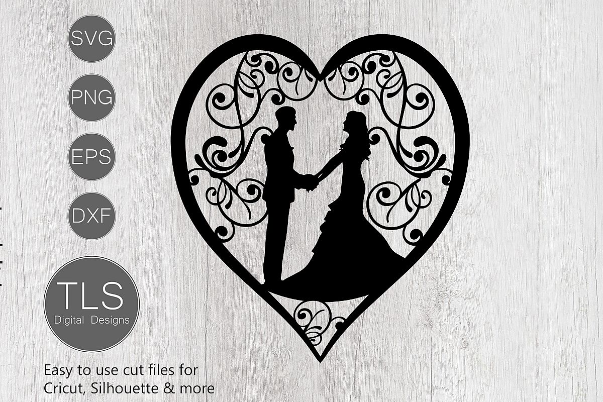 Download Married Couple SVG, wedding svg, wedding cake topper (377730) | Cut Files | Design Bundles