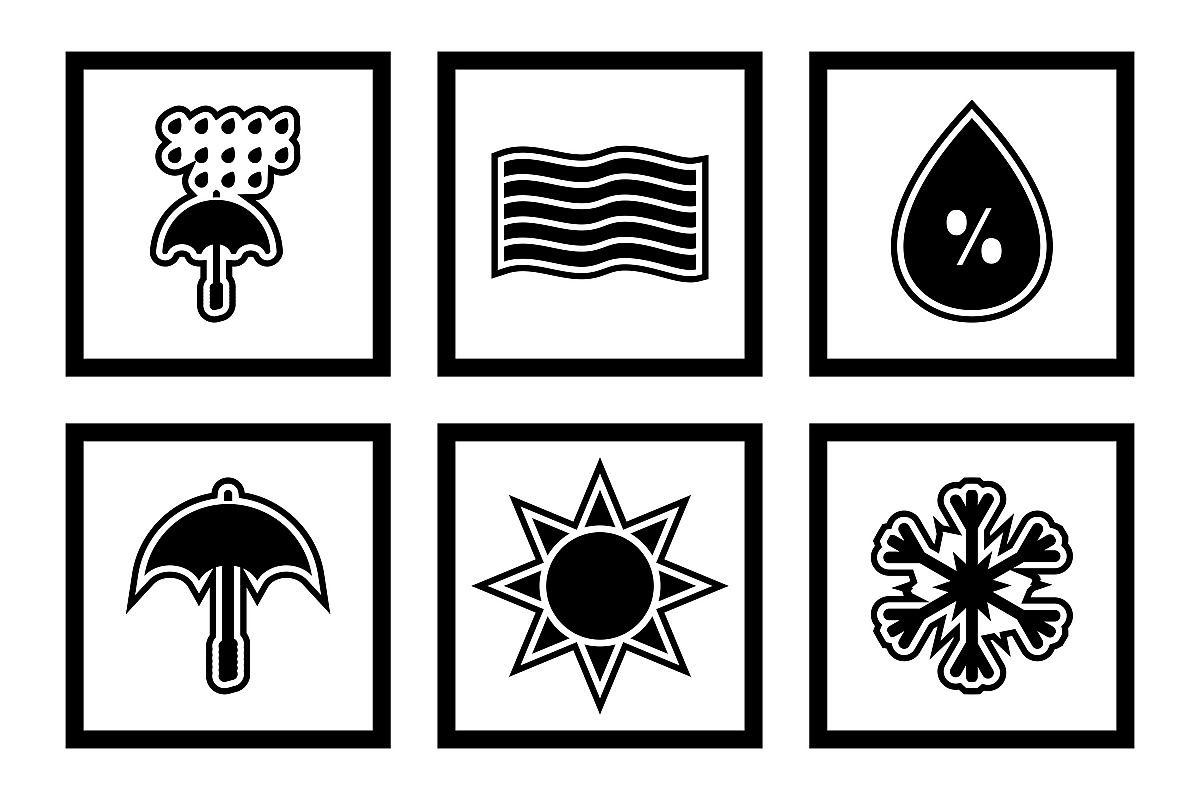 Set Of Weather And Season Icons example image 1