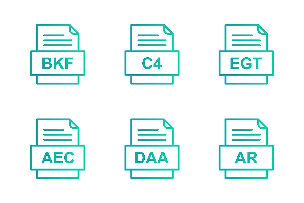 Set Of File Formats Icons example image 1
