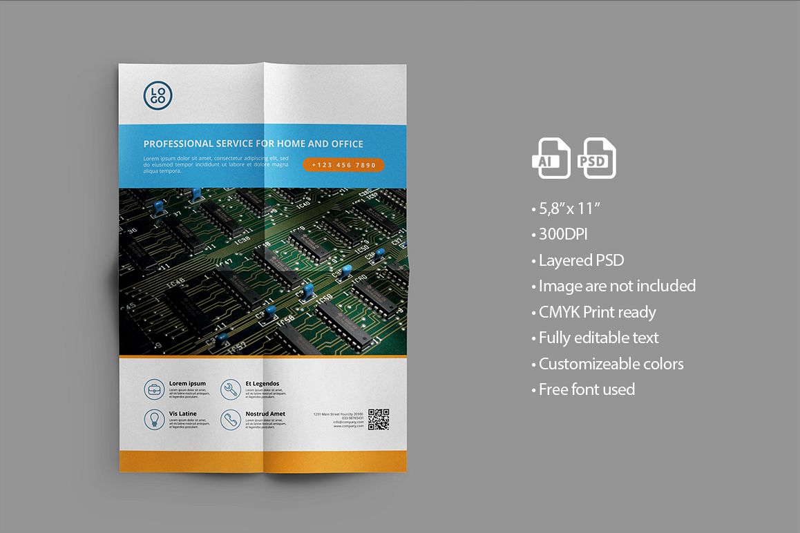 Electronic Service/ Promo Flyer example image 1