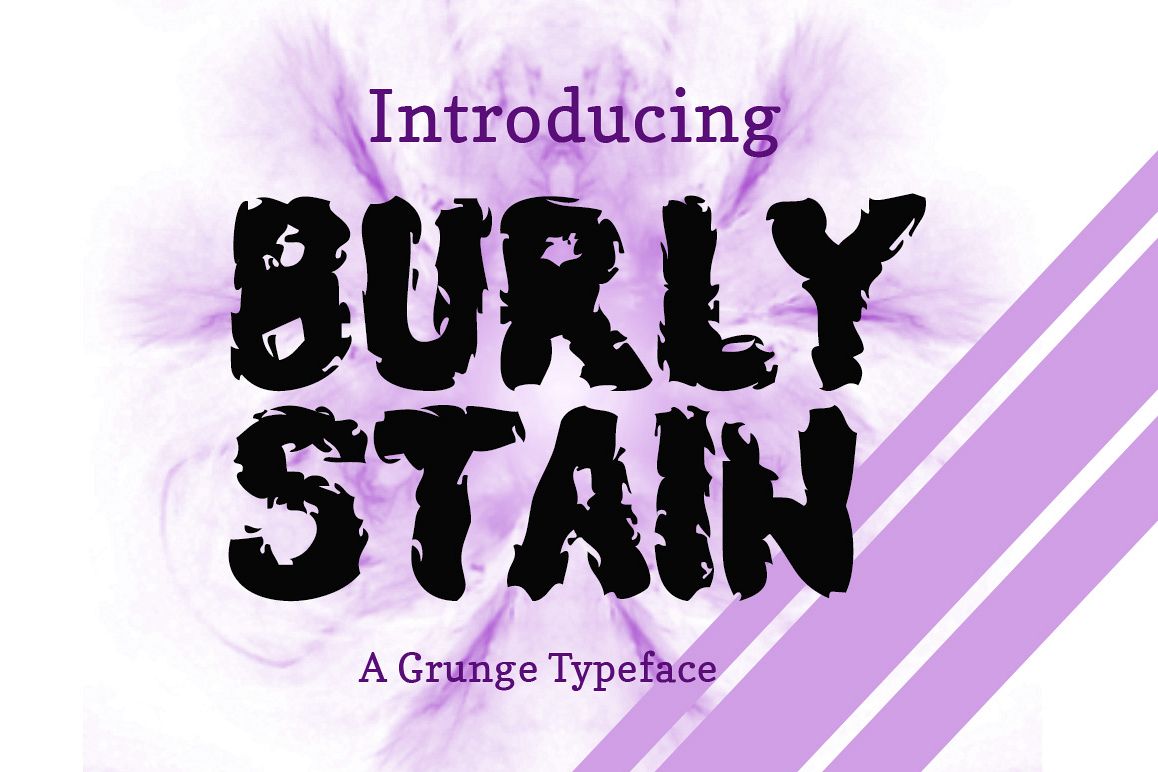 Burly Stain Typeface example image 1