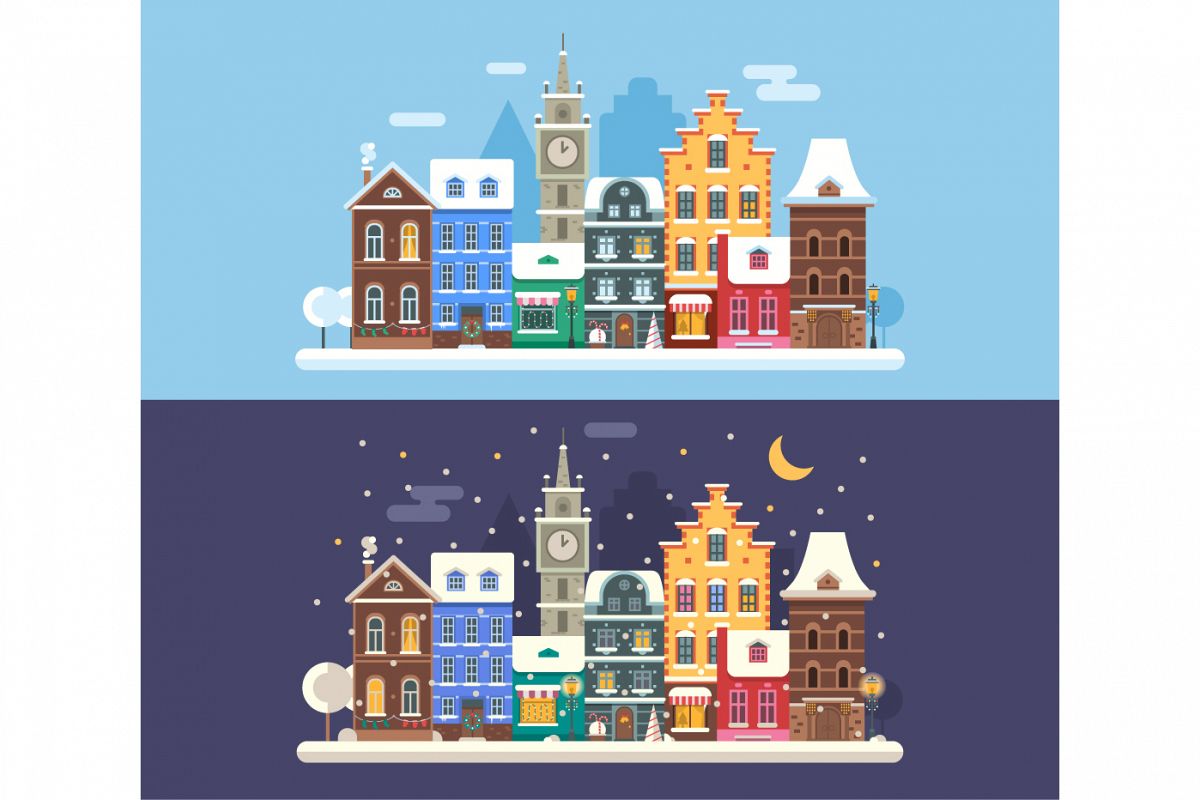 Christmas City Winter Landscape example image 1