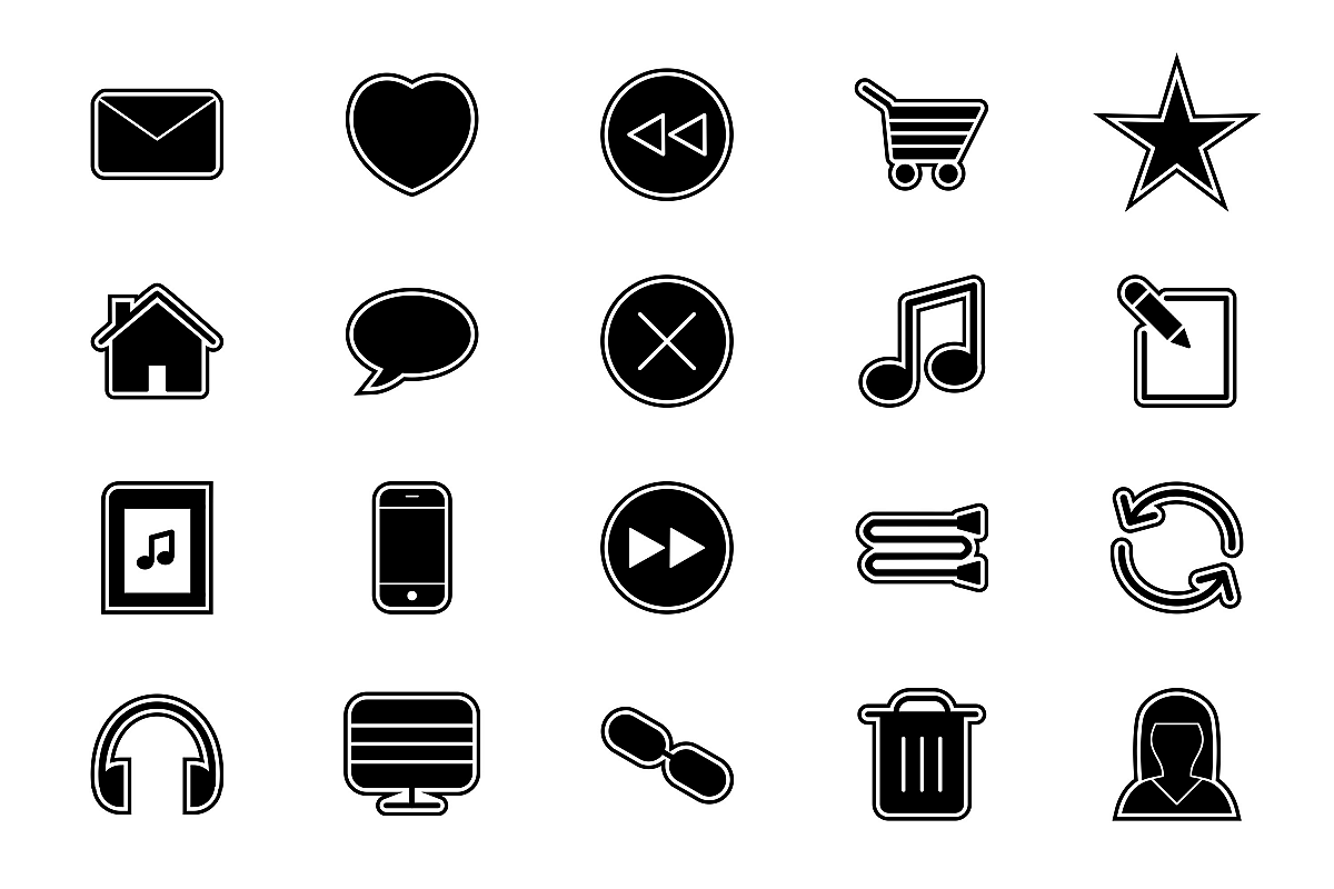 Set Of Multimedia Icons example image 1