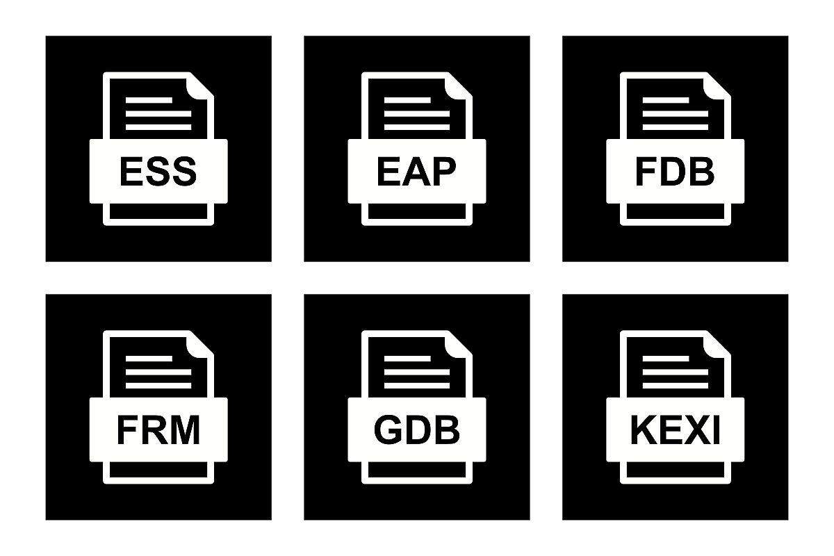 Set Of File Formats Icons example image 1