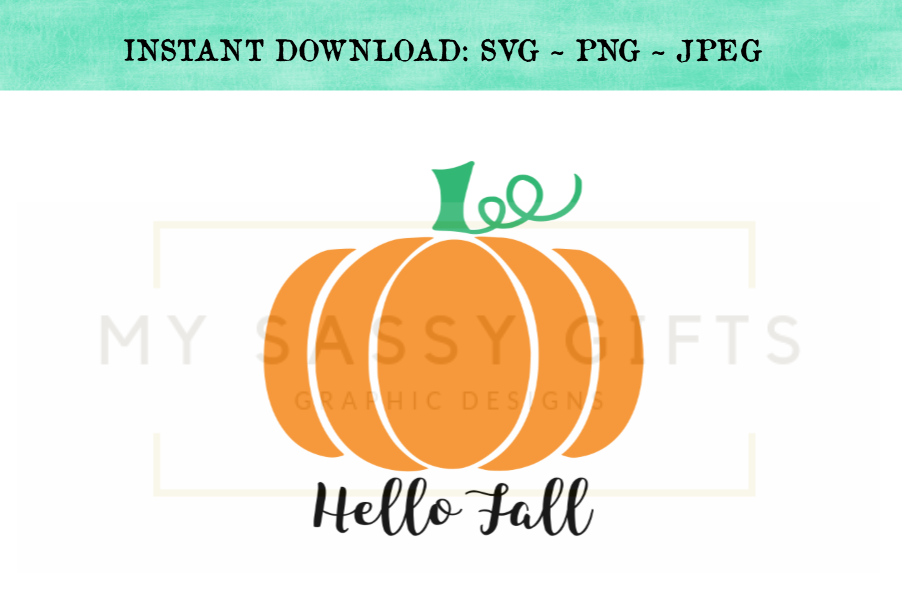 Hello Fall Pumpkin Farm SVG Design example image 1