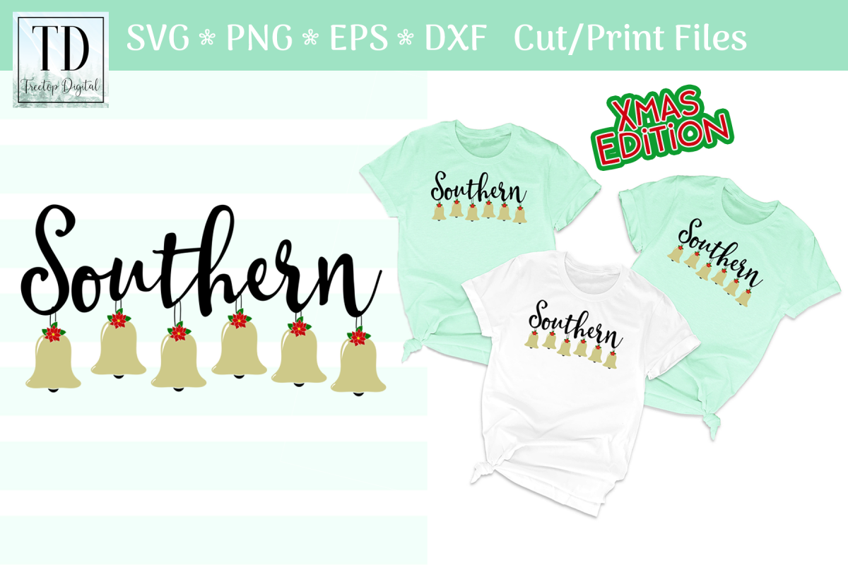 Southern Belles Christmas Style! Bridal Friends Cut / Print example image 1