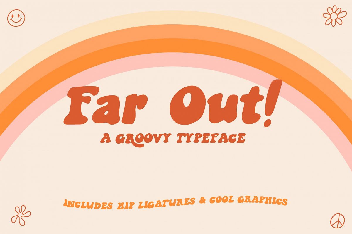 Far Out! - A Groovy Typeface example image 1