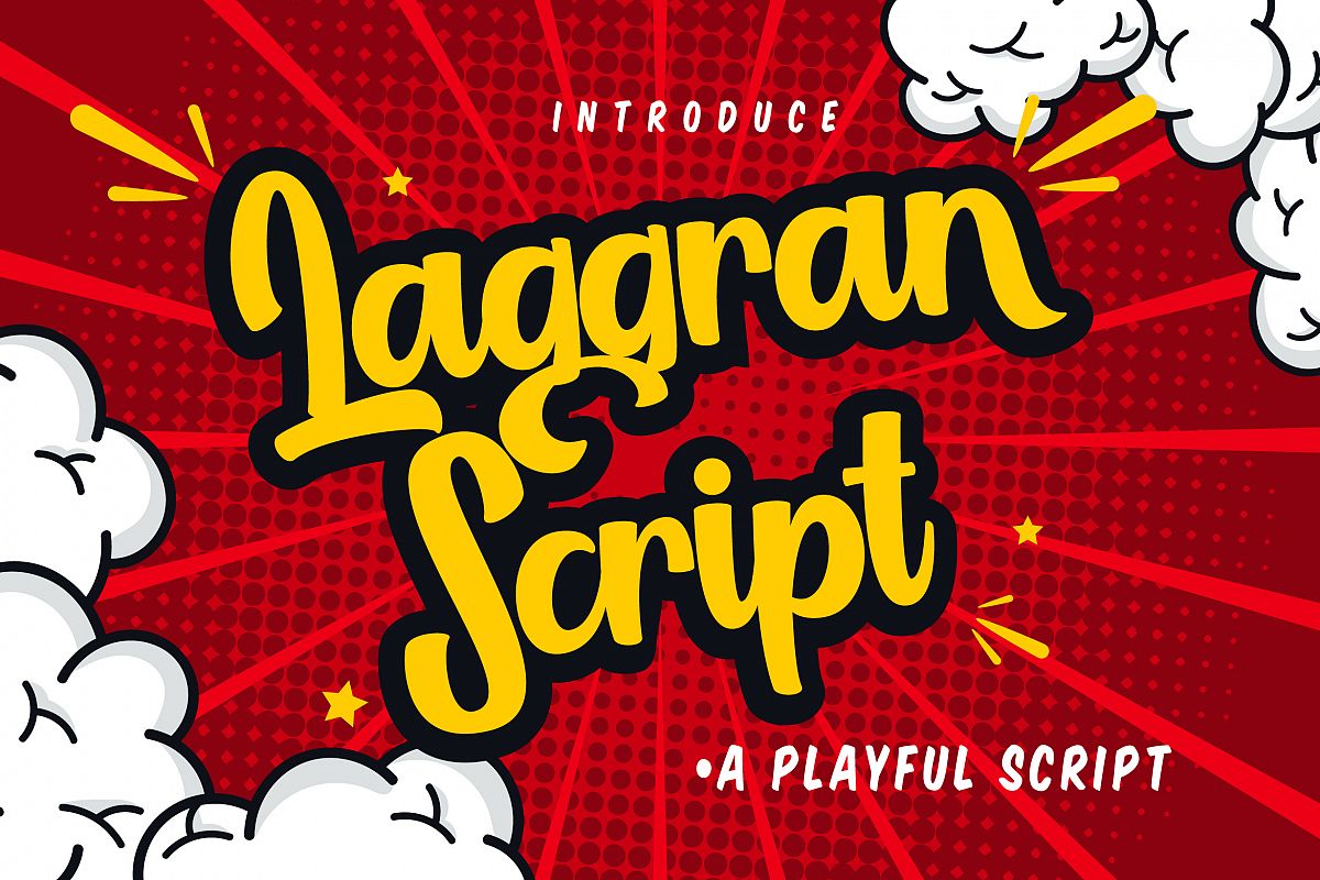 Laggran | Playful Script Font example image 1
