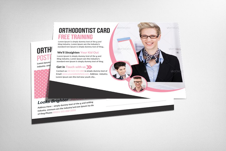 Orthodontist Postcard Template example image 1