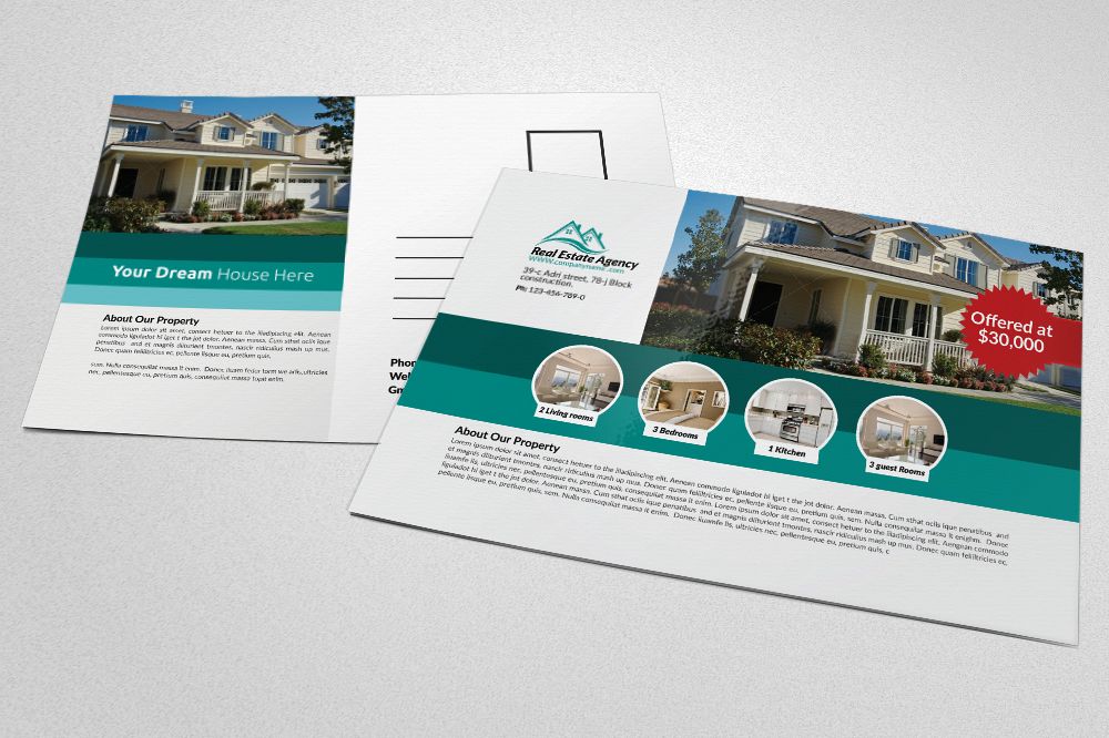 Real Estate Agency Postcards example image 1