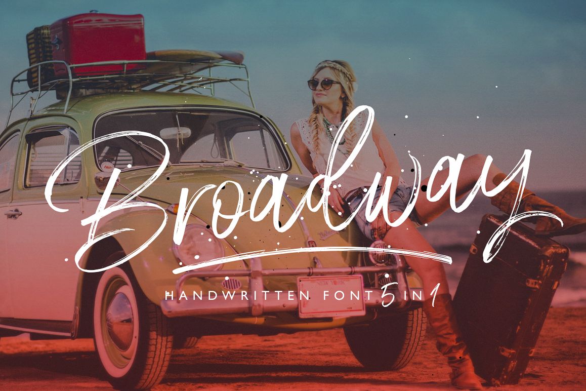Broadway Script Font example image 1