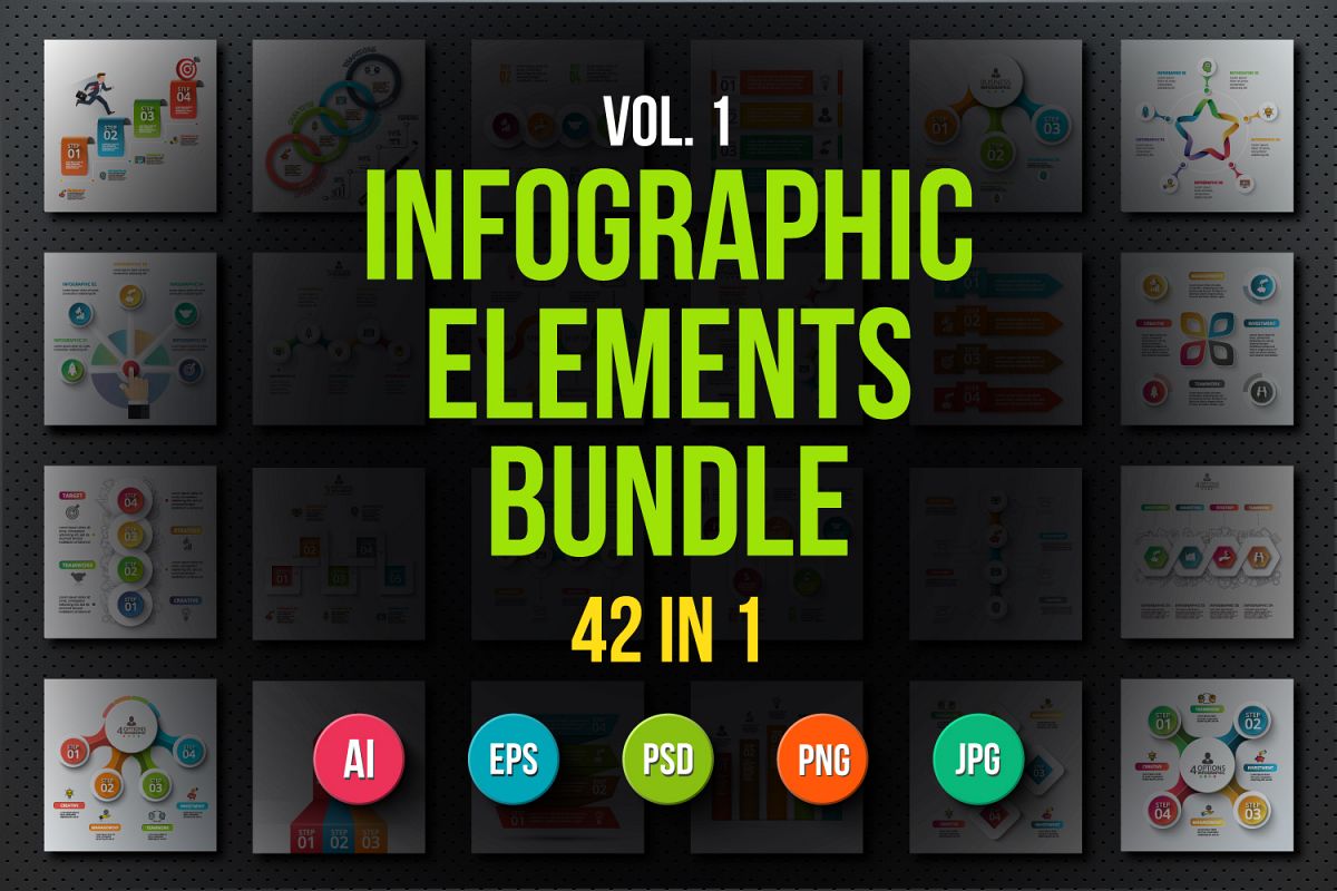 Infographic elements bundle v.01 example image 1