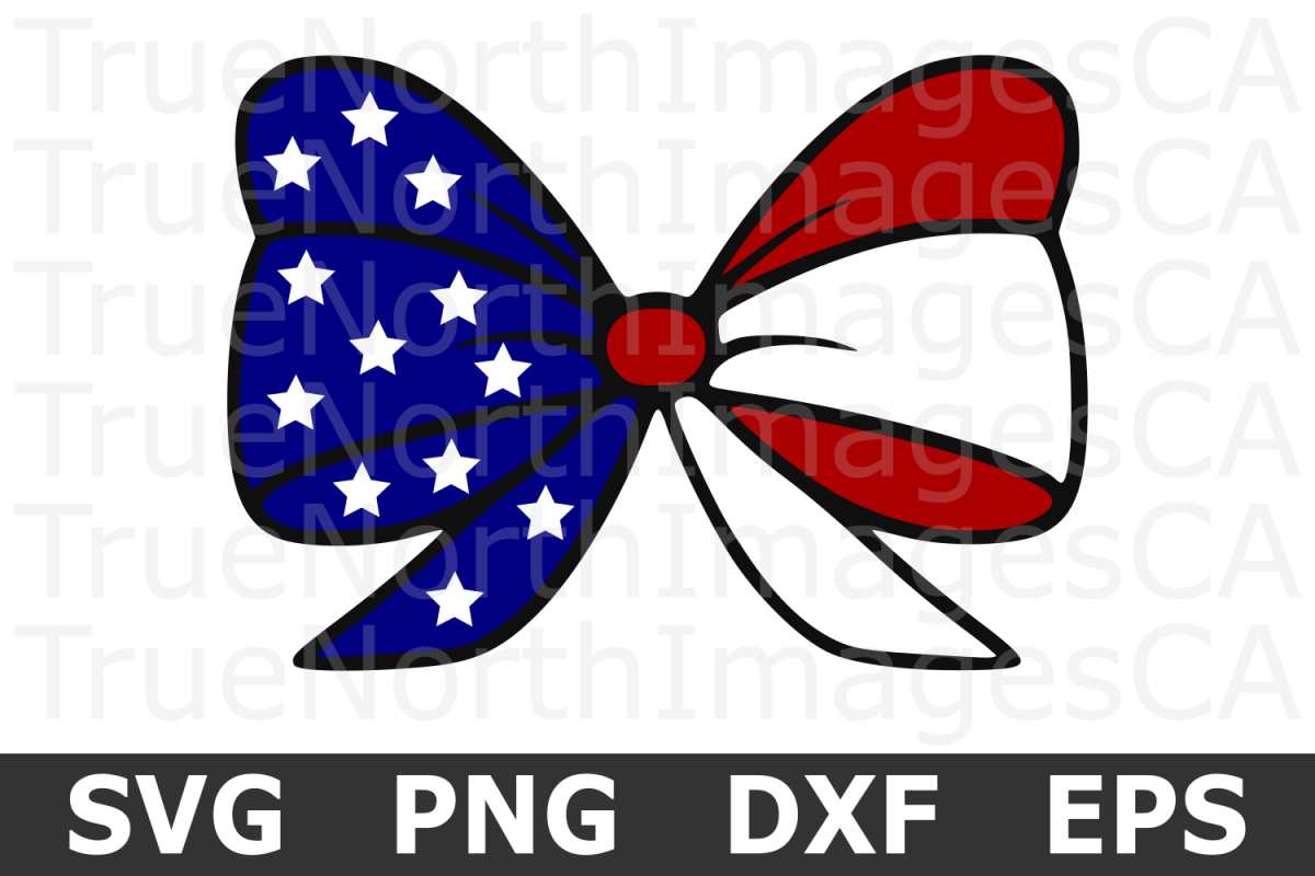 Download American Flag Bow - An American SVG Cut File
