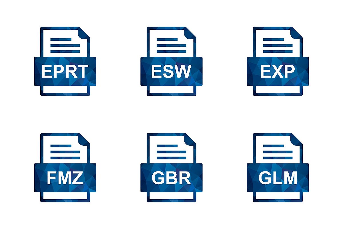 Set Of File Formats Icons example image 1