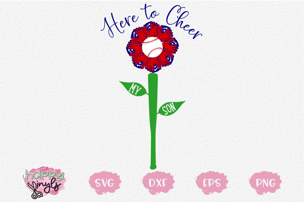 Baseball Here to Cheer My Son - A Baseball SVG example image 1