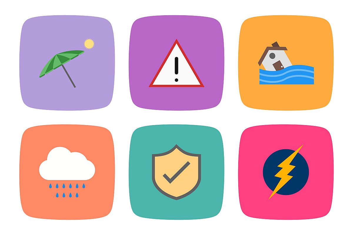 Set Of Weather And Season Icons example image 1