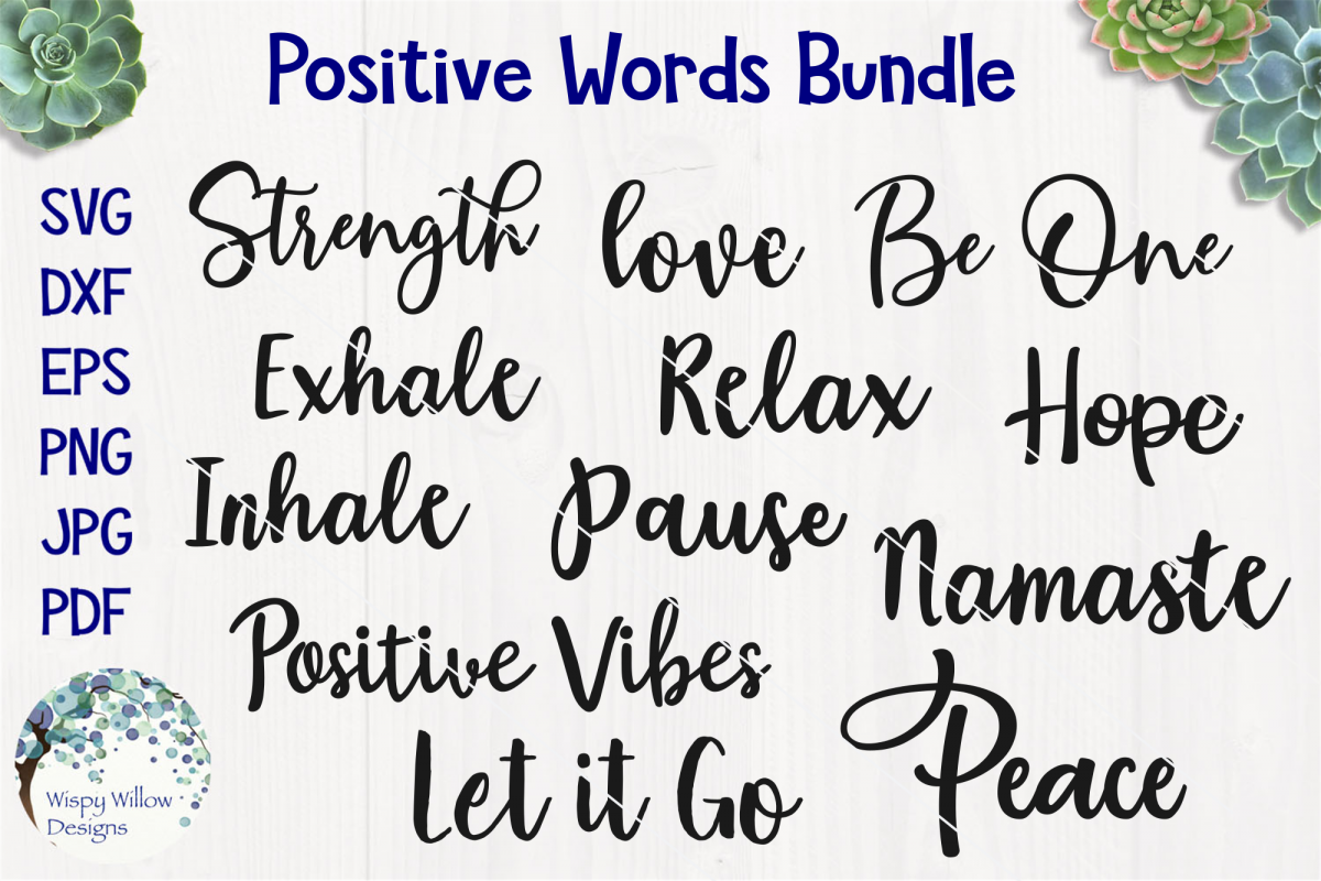 Positive Words Bundle example image 1