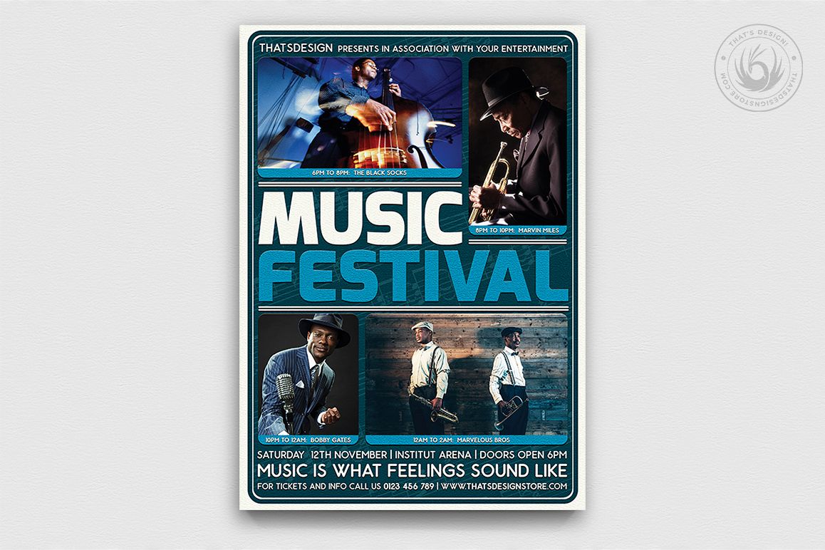 Music Festival Flyer Template V5 example image 1