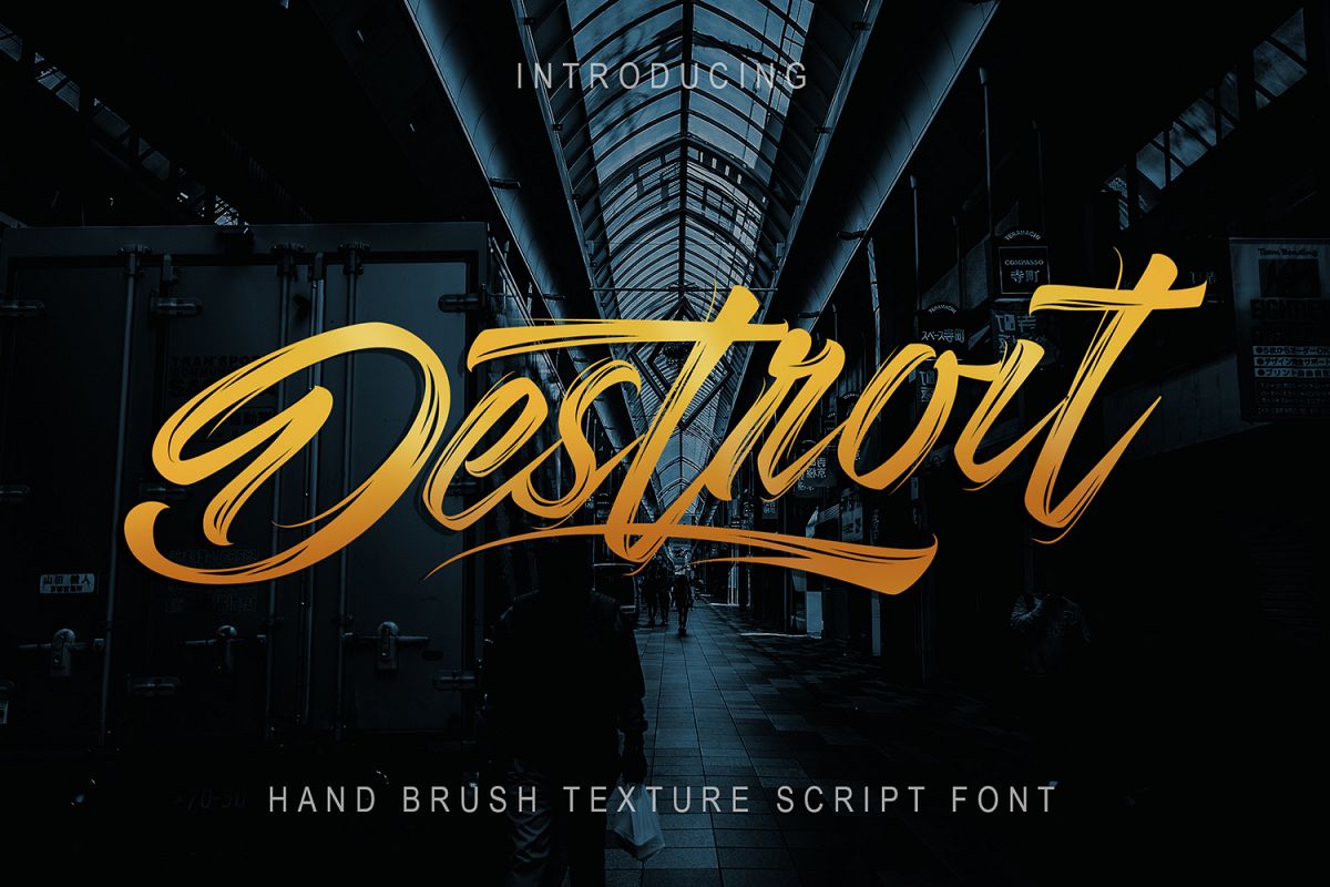 Destroit | Hand Brush Texture example image 1