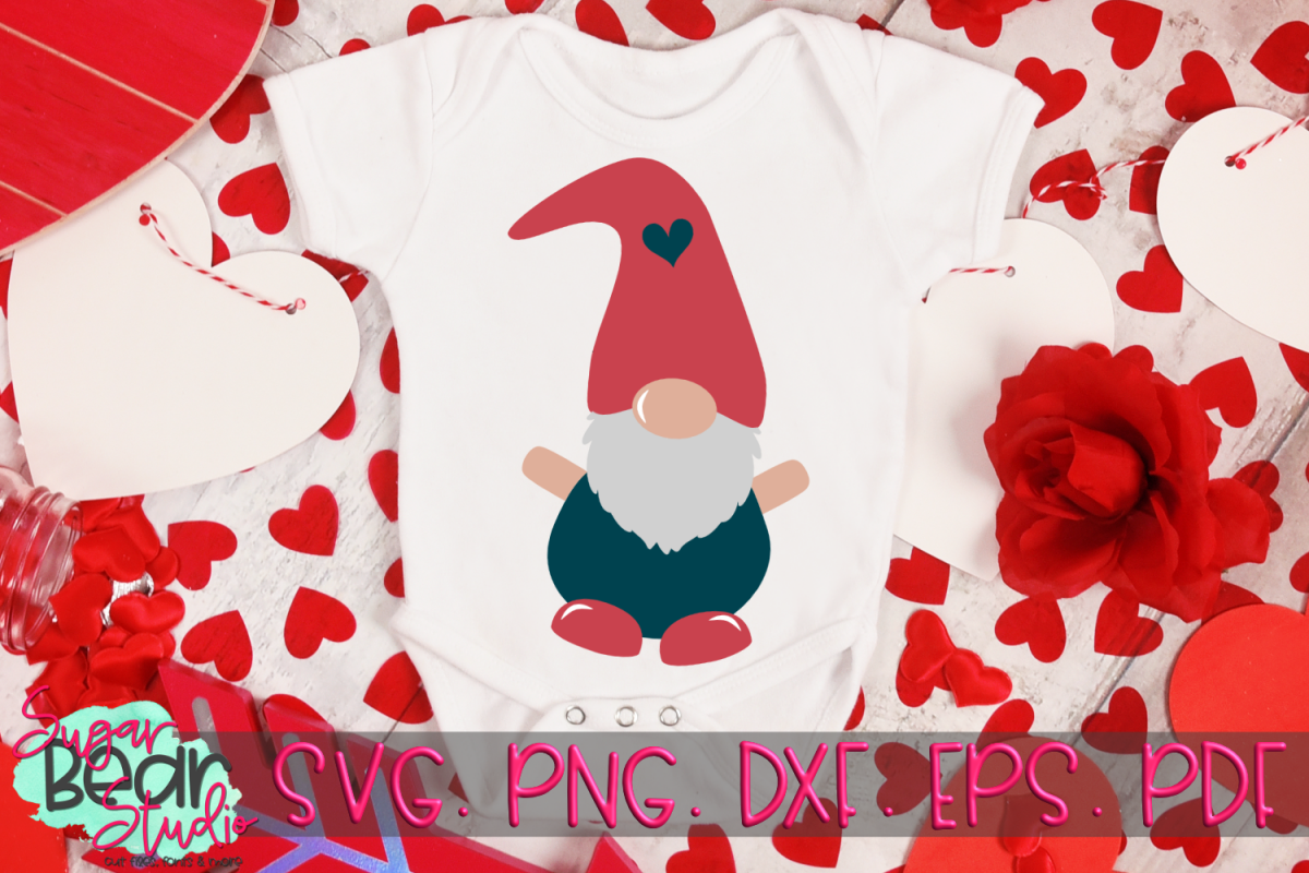 Valentine Gnome - A Gnome SVG example image 1