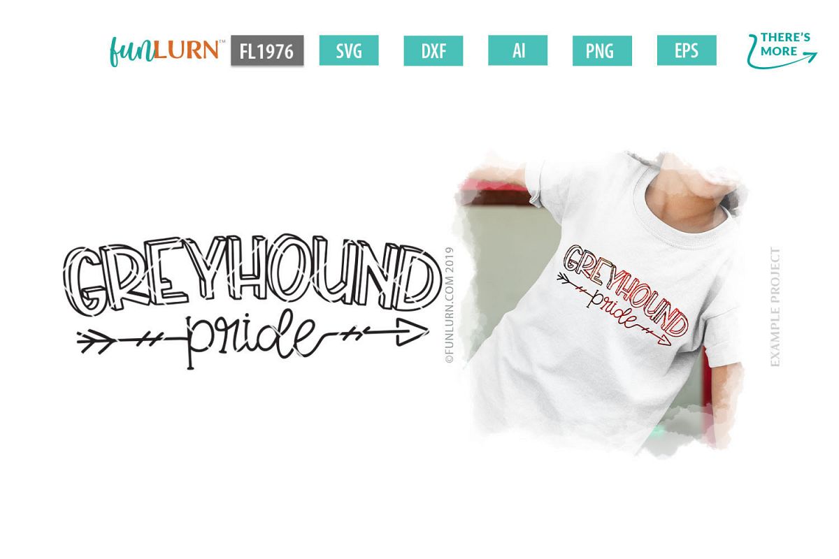 Greyhound Pride Team SVG Cut File example image 1