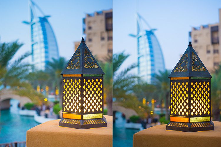 Ramadan Lantern With Burj Al Arab in Background example image 1