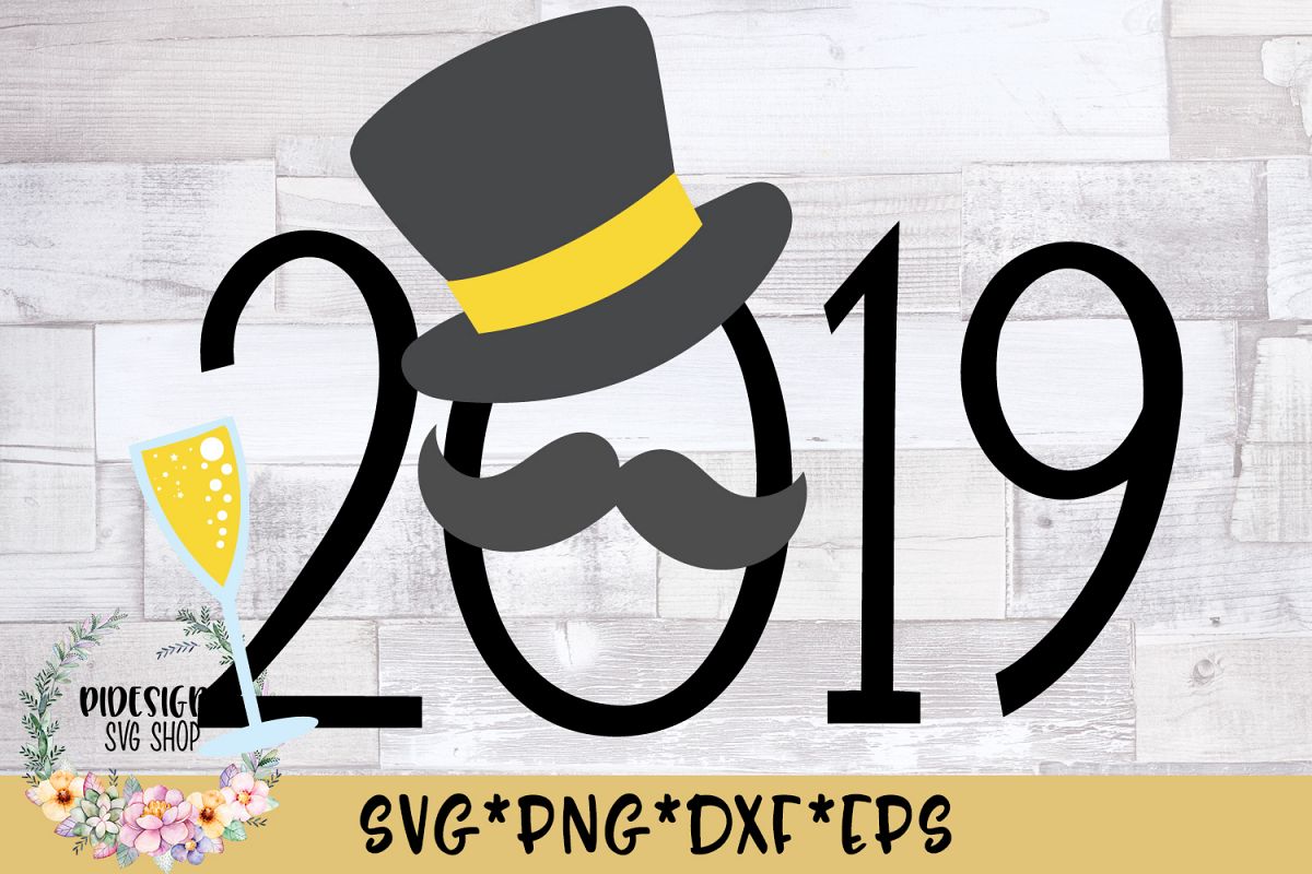 2019 Masquerade Mustache SVG Cut File example image 1