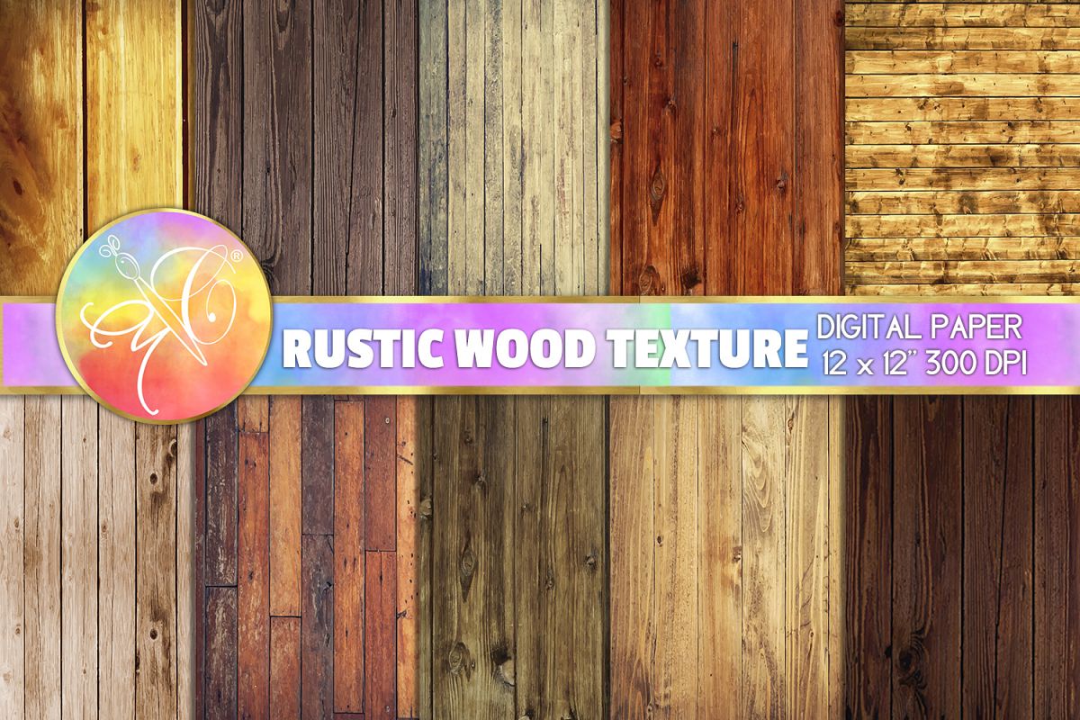 Rustic Wood Digital Paper, Digital Background example image 1