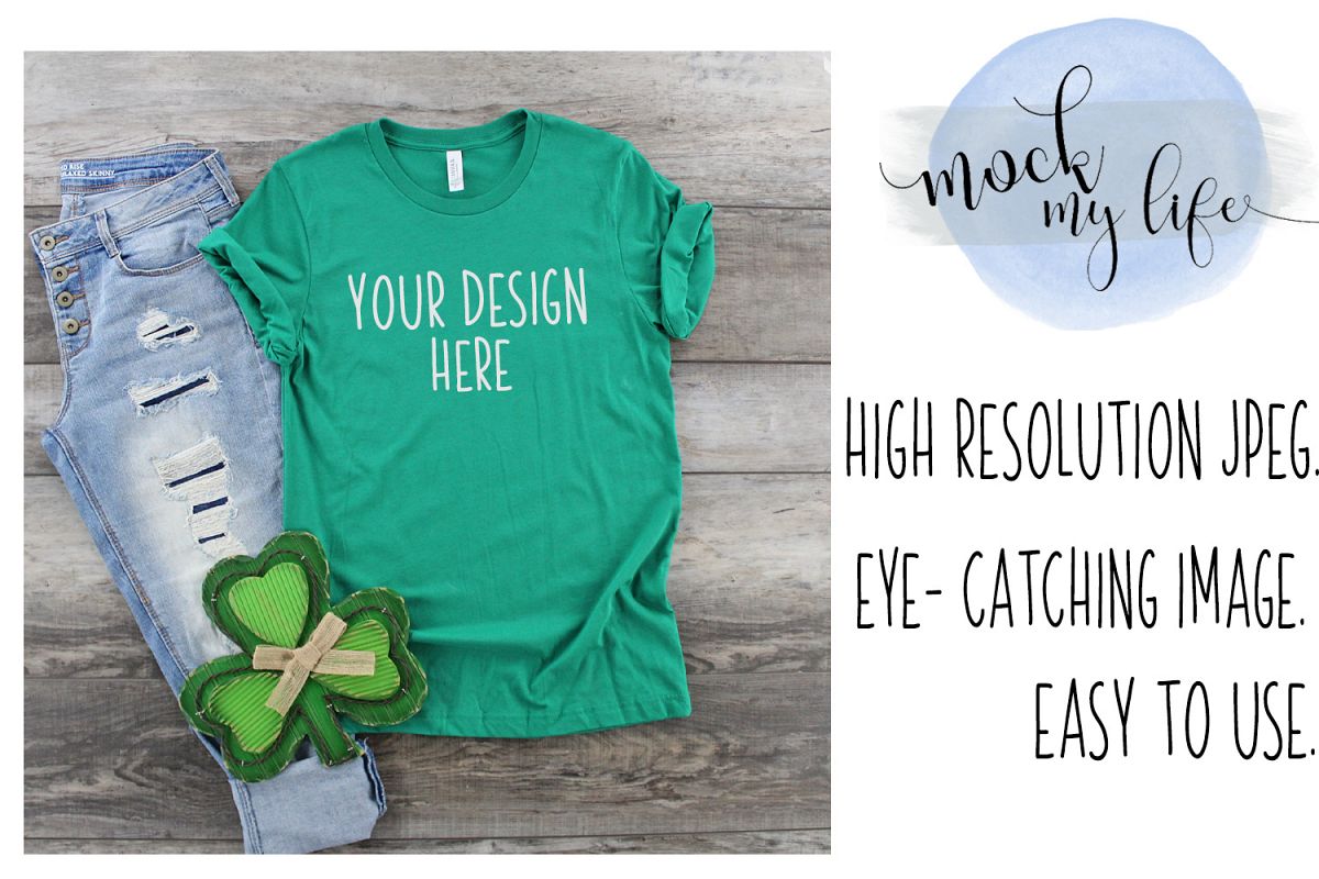 Bella Canvas Mockup / Plain Shirt Mock up example image 1