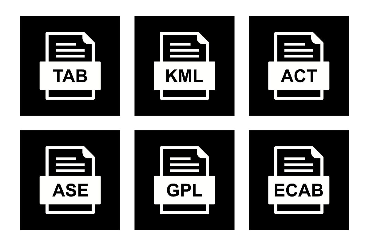 Set Of File Formats Icons example image 1
