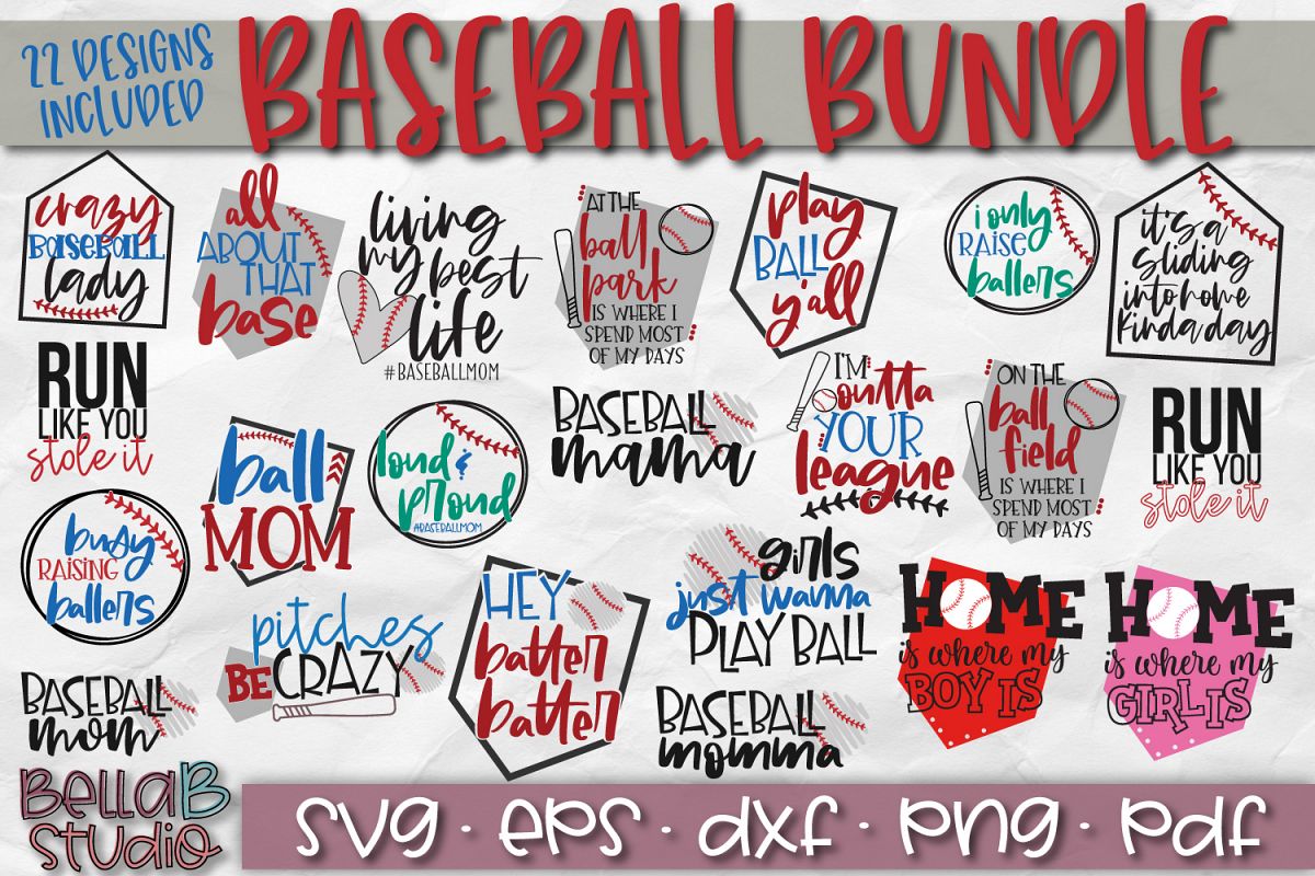 Baseball Svg Bundle Baseball Mom Svg Raising Ballers 266987 Svgs Design Bundles