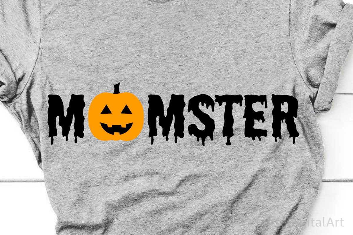 Mom Halloween Svg, Momster Svg, Mom Halloween Shirt Svg File example image 1