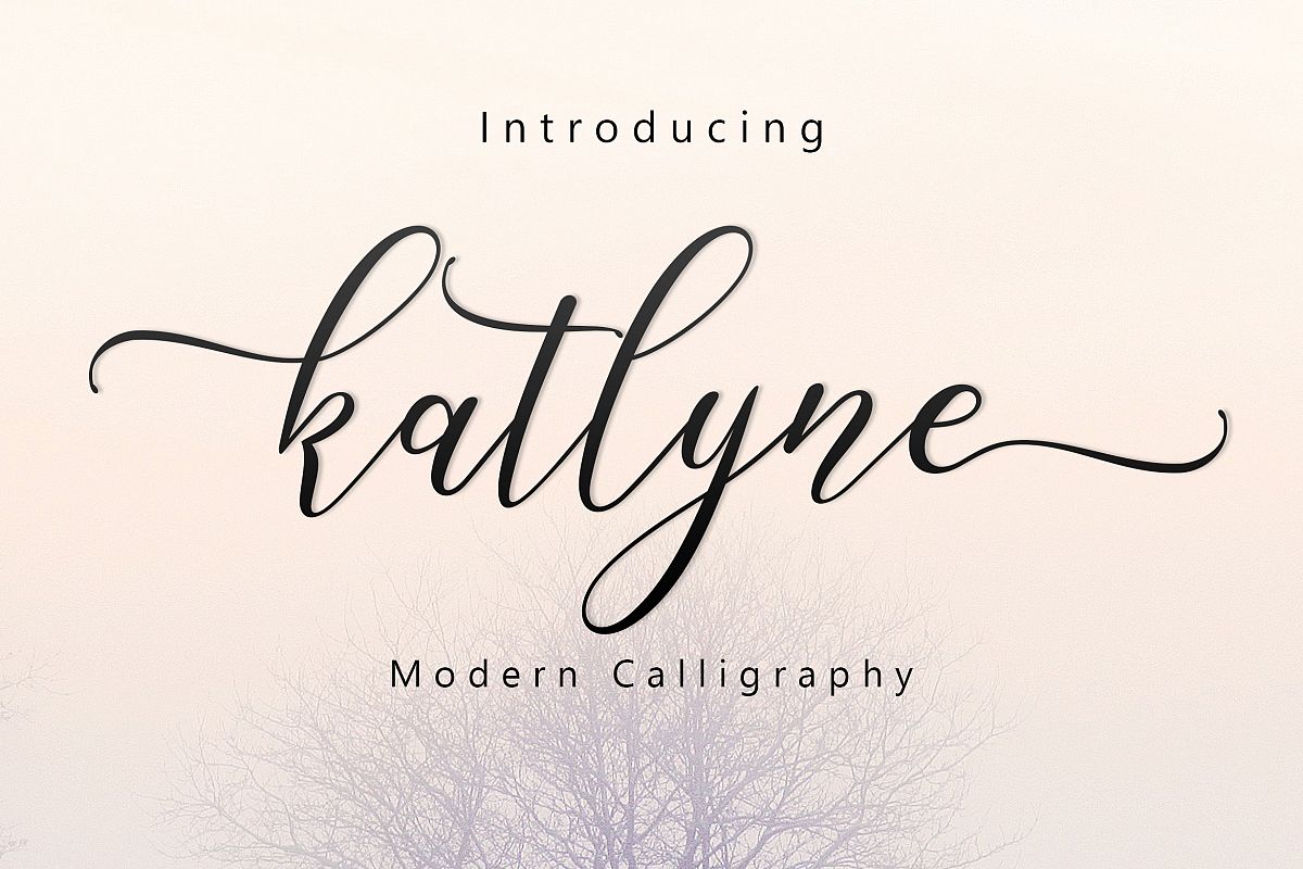 Katlyne Script example image 1