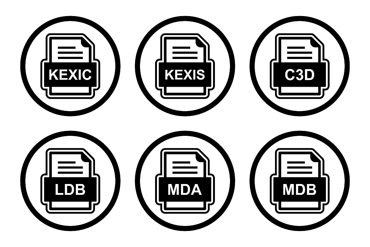 Set Of File Formats Icons example image 1