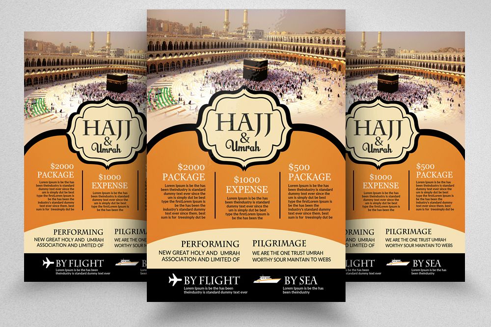 Umrah & Hajj Flyer Template example image 1
