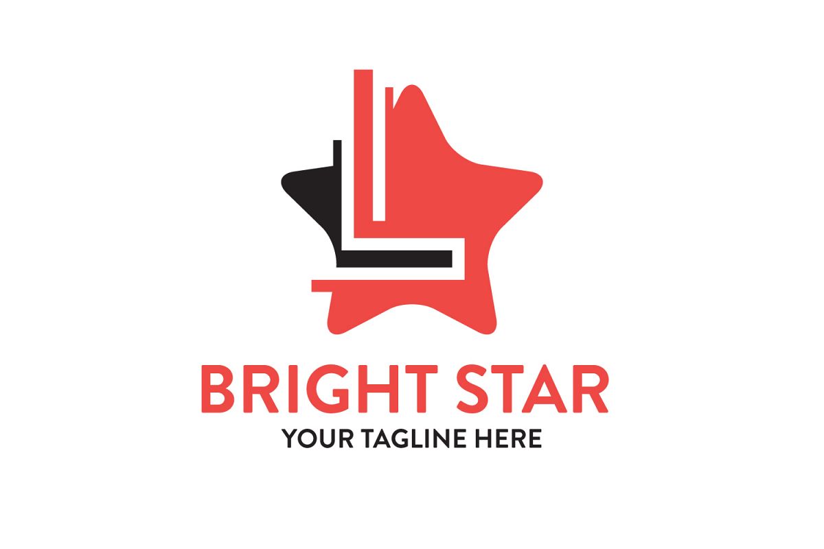L letter star logo example image 1