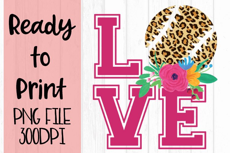 Love Leopard Baseball Ready to Print example image 1