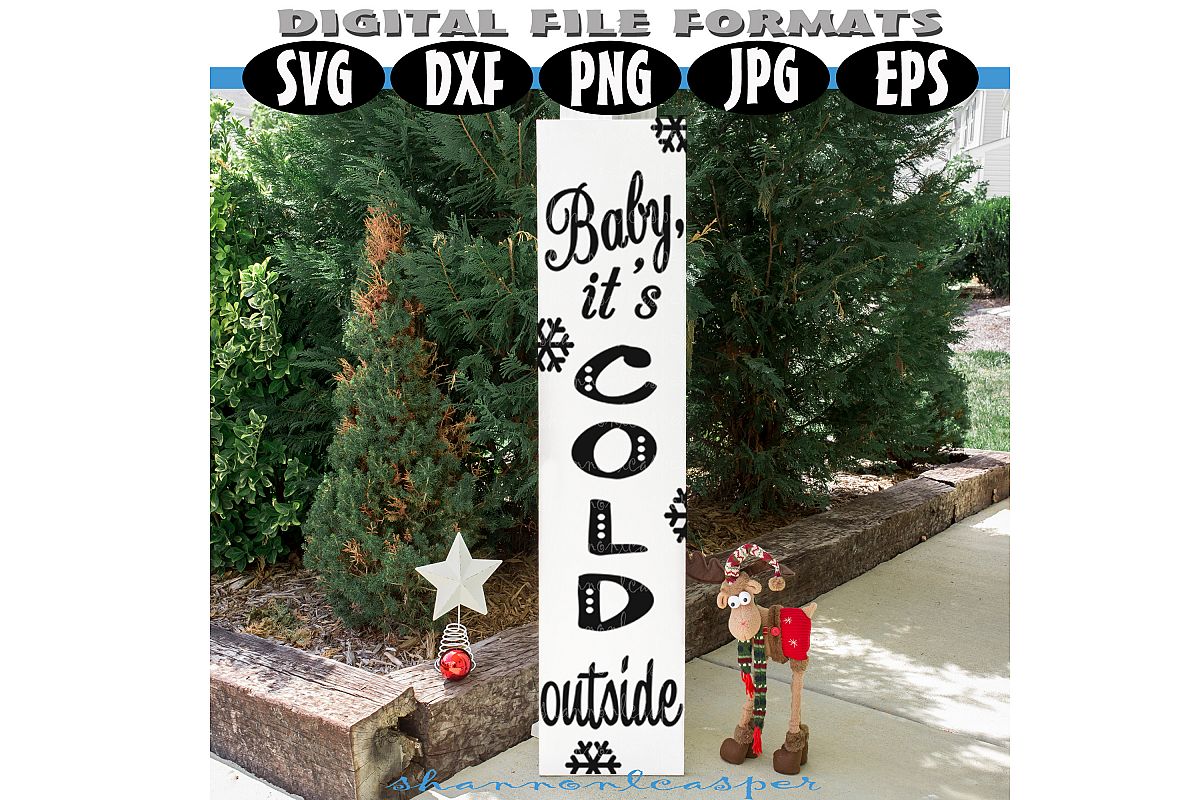 Christmas Porch Wood Sign SVG example image 1