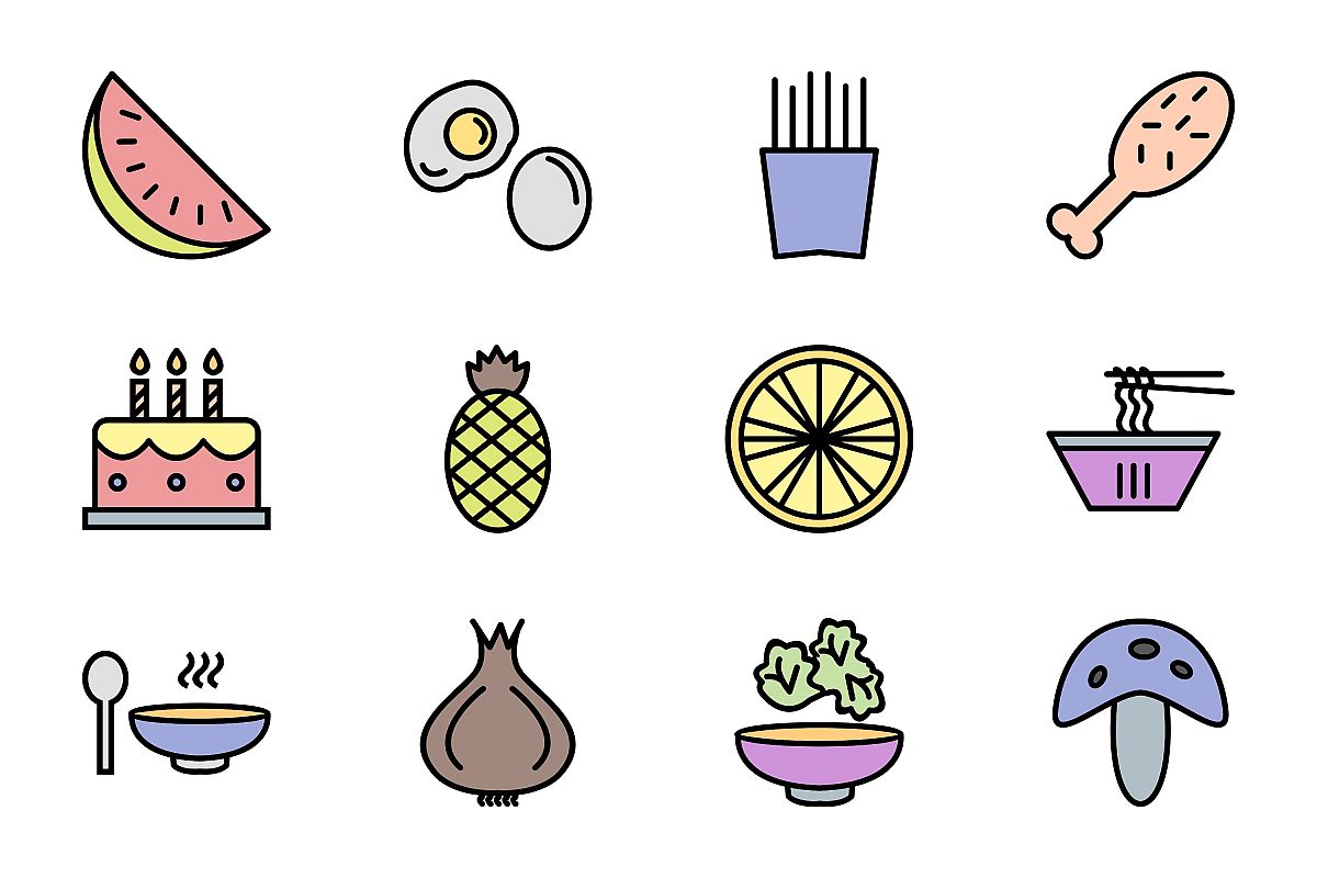 Set Of Food Icons example image 1