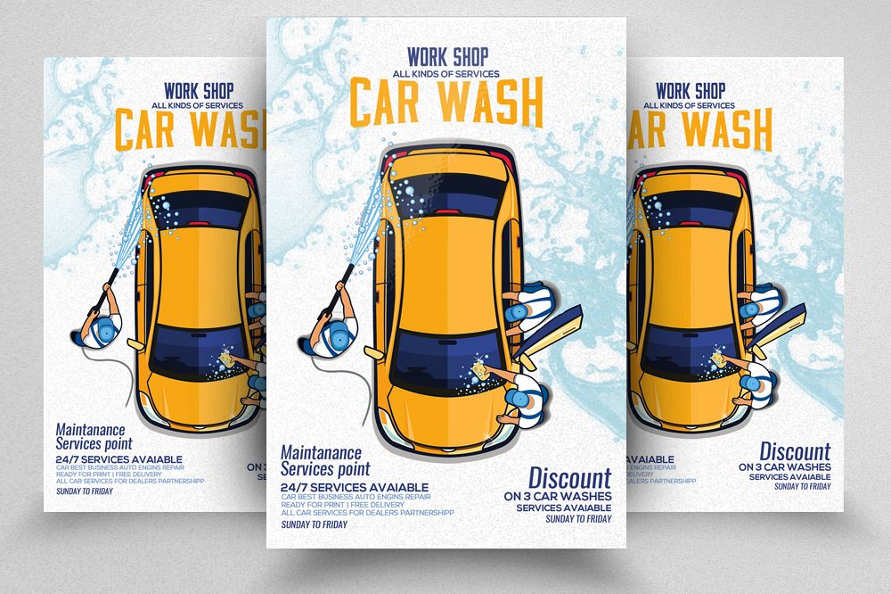 Car Service Flyer Template Free
