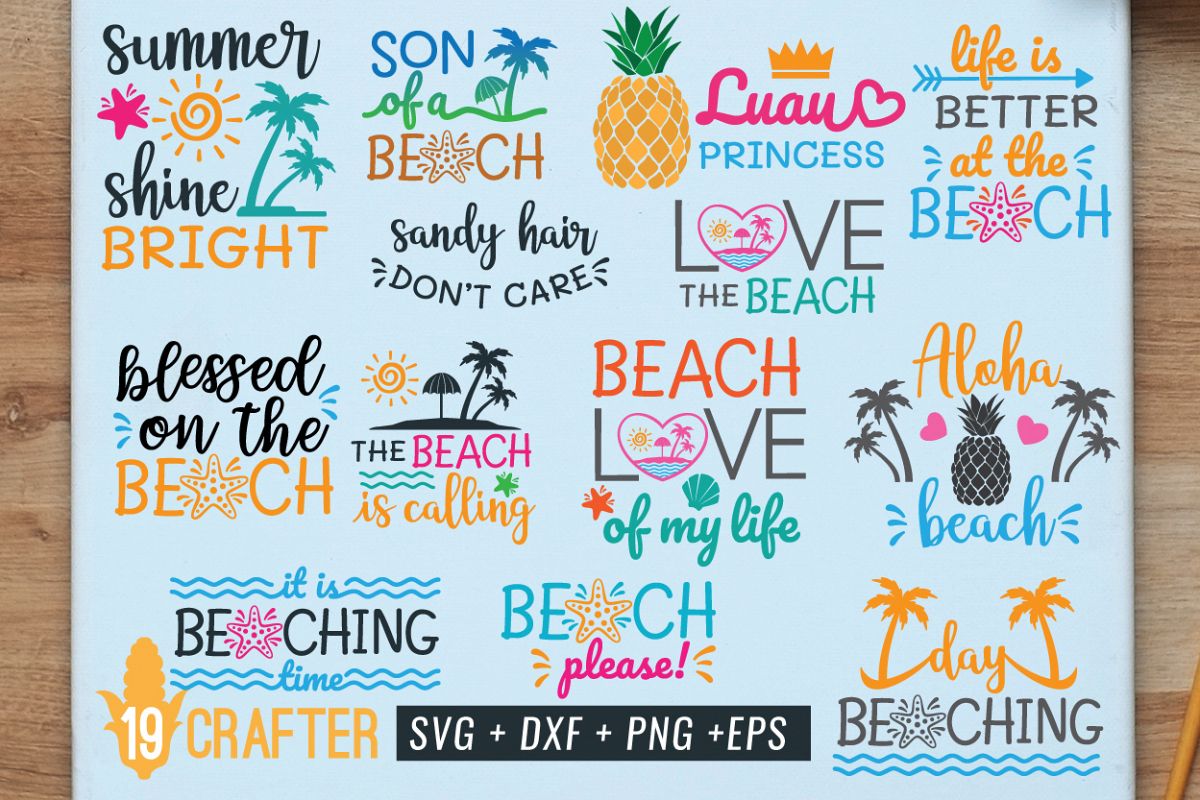 summer in the beach svg the best value bundle example image 1