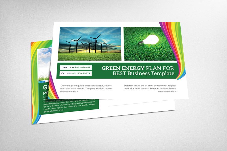 Green Energy Business Postcard example image 1