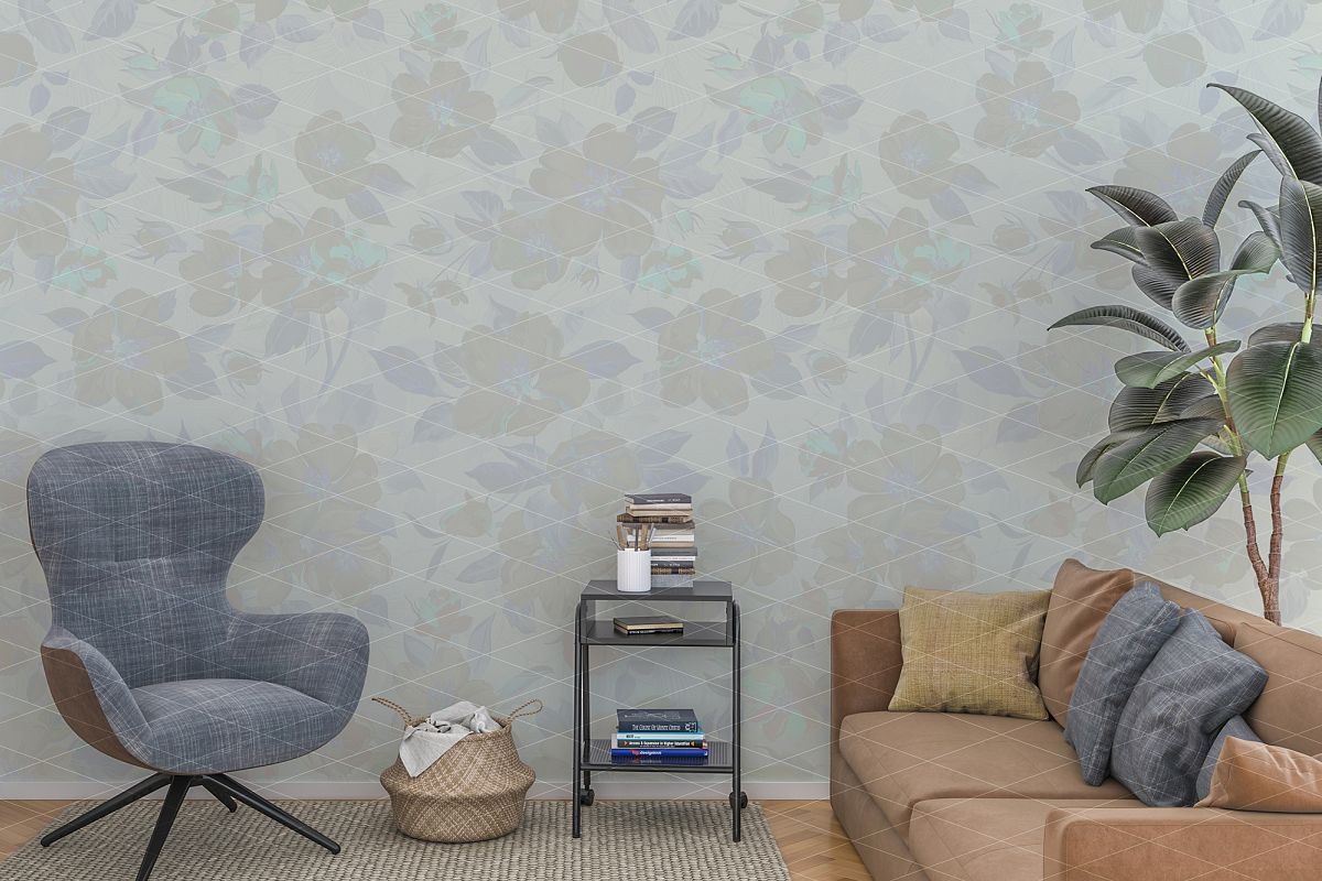 Wall mockup - wallpaper mock up example image 1
