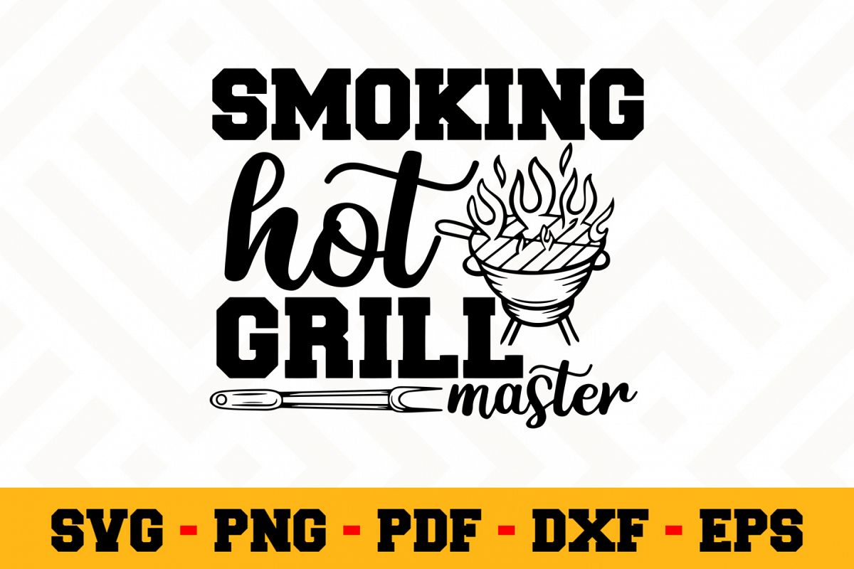 BBQ SVG Design n608 | Barbecue Grill SVG Cut File example image 1